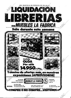 ABC MADRID 26-02-1974 página 48