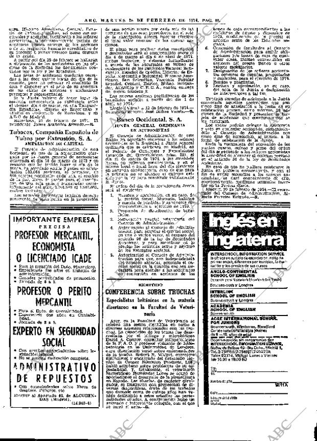 ABC MADRID 26-02-1974 página 60