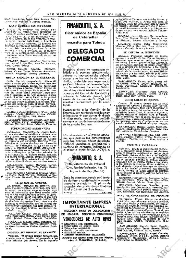 ABC MADRID 26-02-1974 página 66