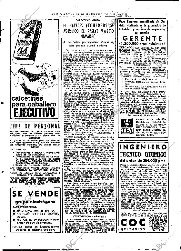 ABC MADRID 26-02-1974 página 68
