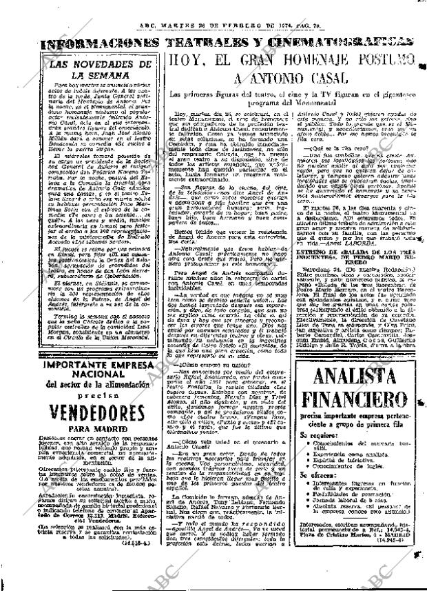 ABC MADRID 26-02-1974 página 79