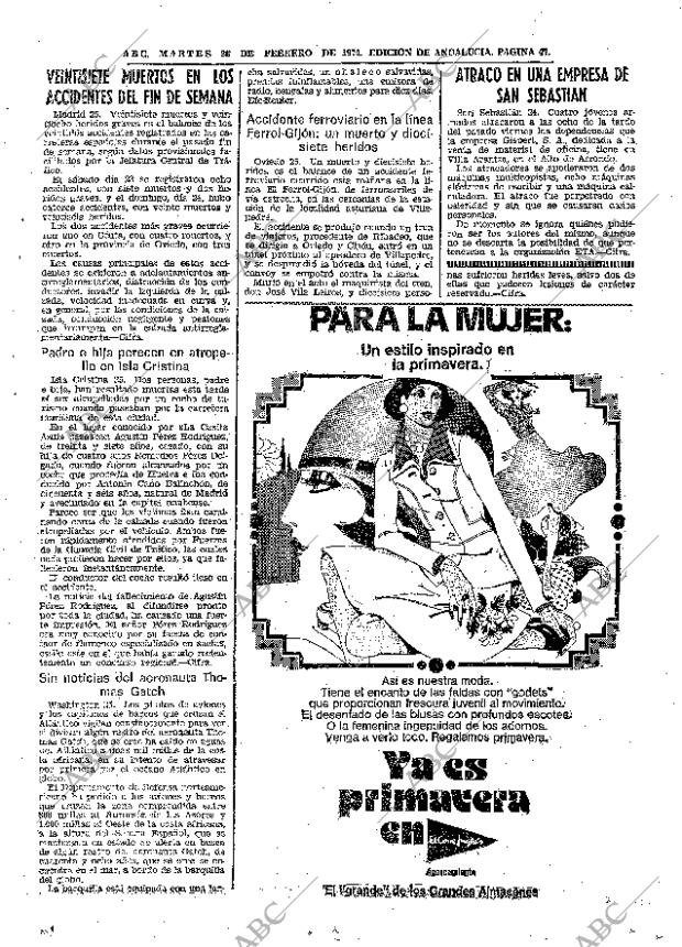 ABC SEVILLA 26-02-1974 página 47