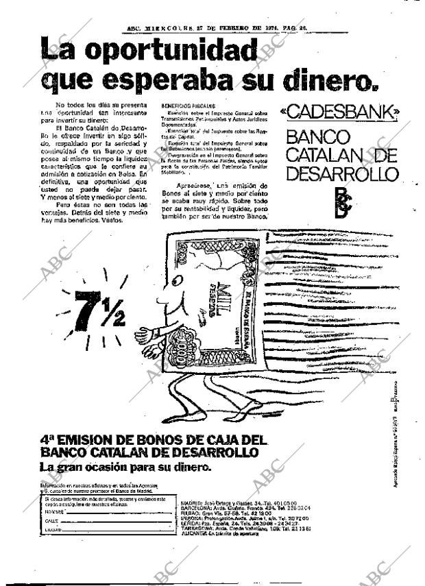 ABC MADRID 27-02-1974 página 26