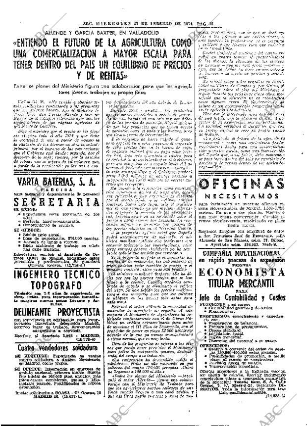 ABC MADRID 27-02-1974 página 38