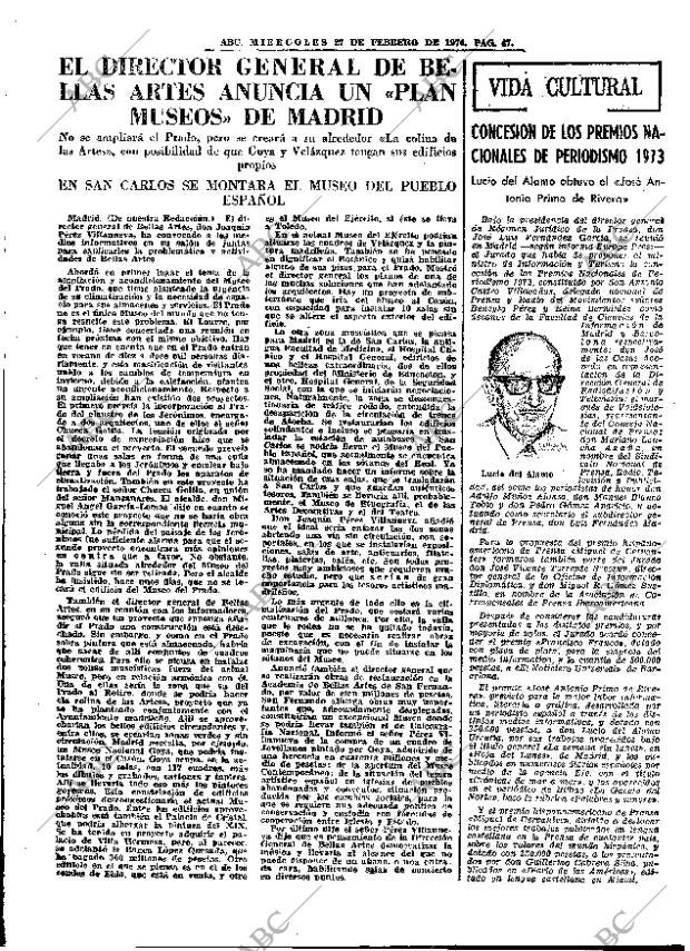 ABC MADRID 27-02-1974 página 47