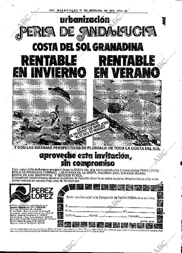 ABC MADRID 27-02-1974 página 52