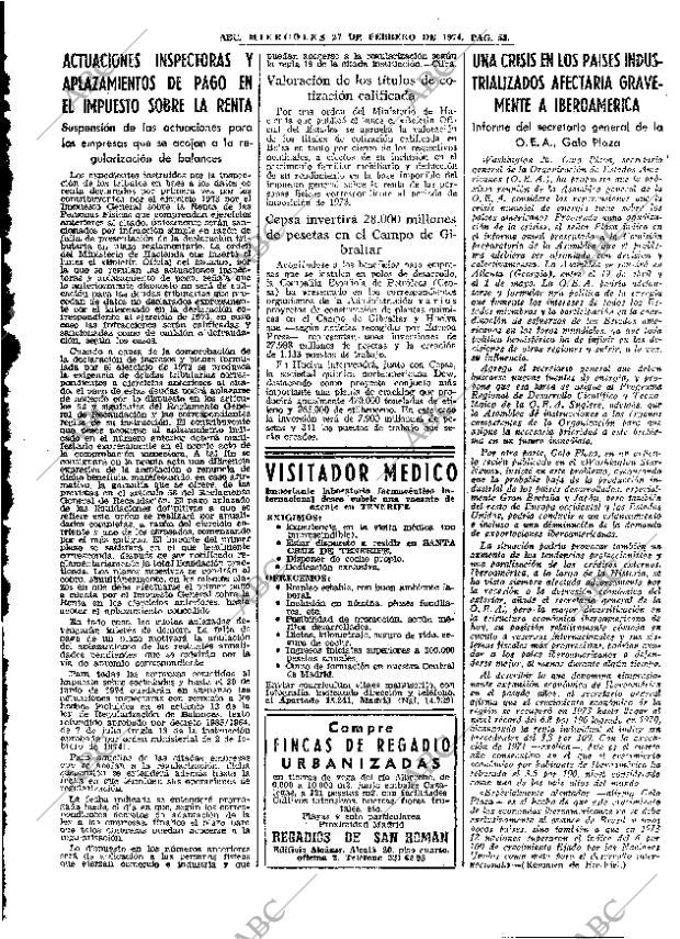 ABC MADRID 27-02-1974 página 55