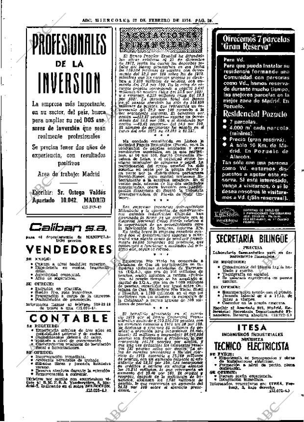 ABC MADRID 27-02-1974 página 59