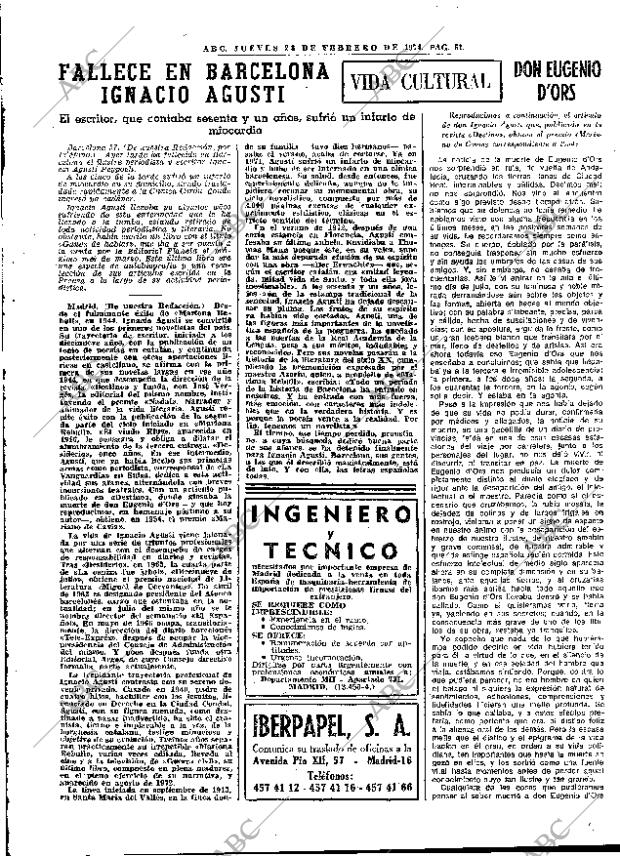 ABC MADRID 28-02-1974 página 51
