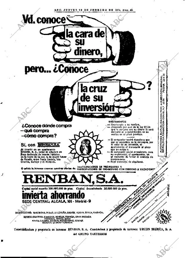 ABC MADRID 28-02-1974 página 68