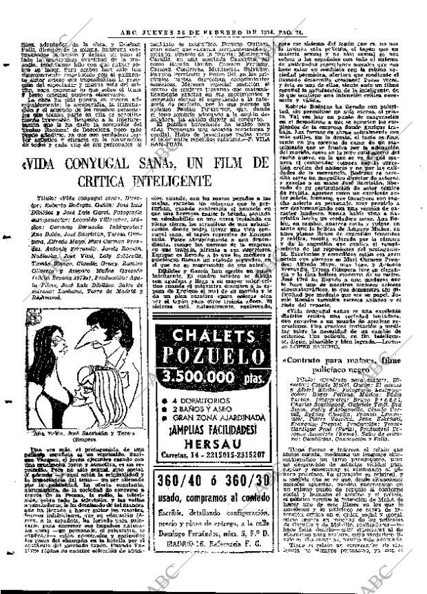 ABC MADRID 28-02-1974 página 76