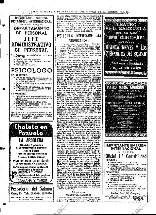 ABC MADRID 02-03-1974 página 72