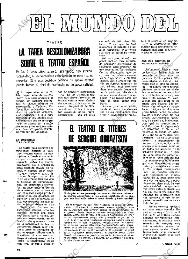 BLANCO Y NEGRO MADRID 02-03-1974 página 70