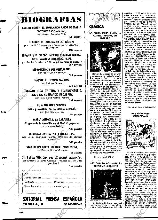 BLANCO Y NEGRO MADRID 09-03-1974 página 102