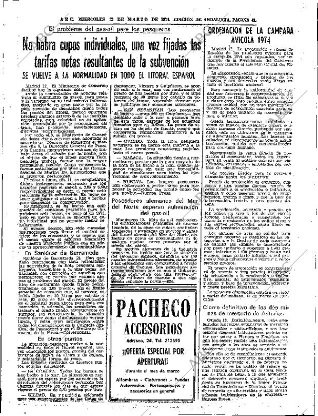 ABC SEVILLA 13-03-1974 página 41