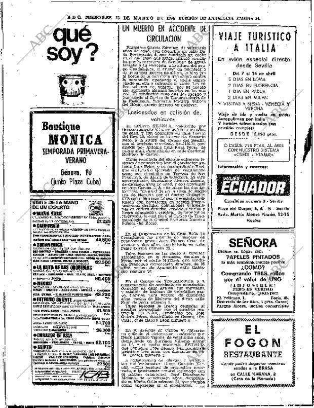 ABC SEVILLA 13-03-1974 página 54