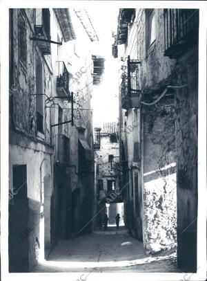 Una calle de el Grado (Huesca), cerca de Barbastro