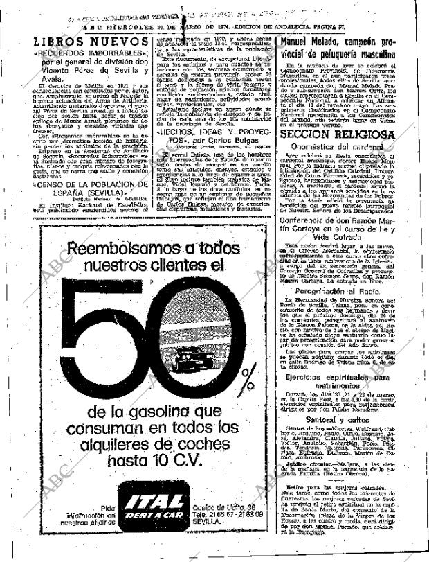 ABC SEVILLA 20-03-1974 página 57