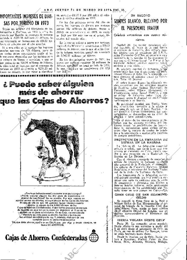 ABC MADRID 21-03-1974 página 33