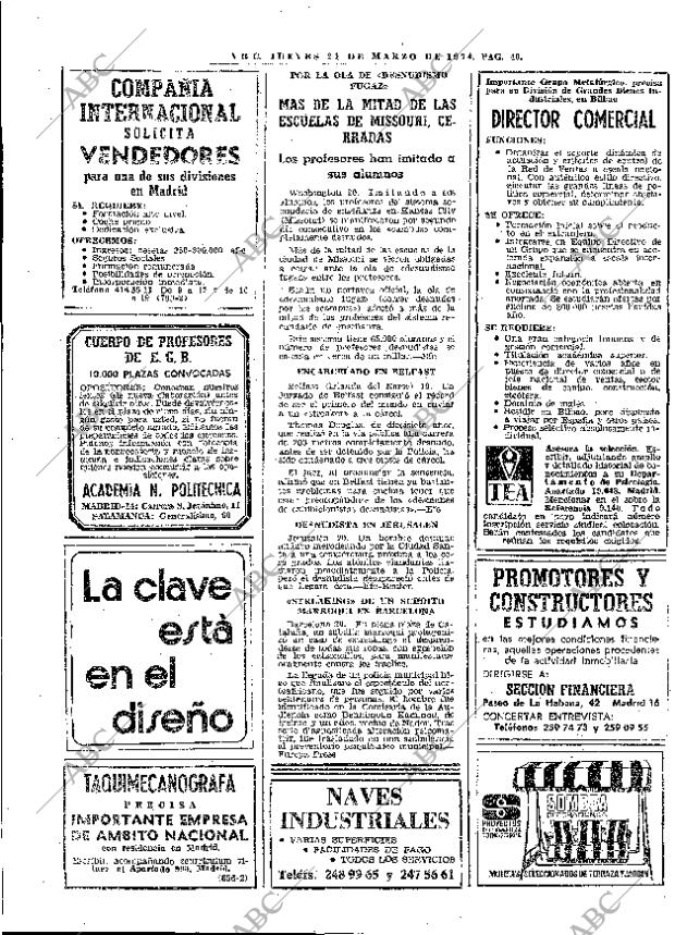 ABC MADRID 21-03-1974 página 40