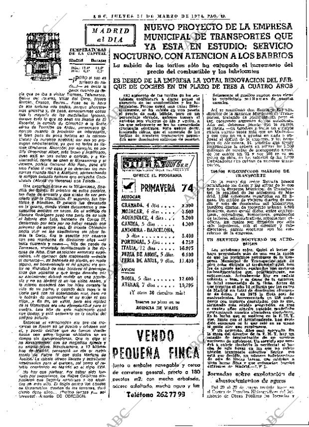 ABC MADRID 21-03-1974 página 49
