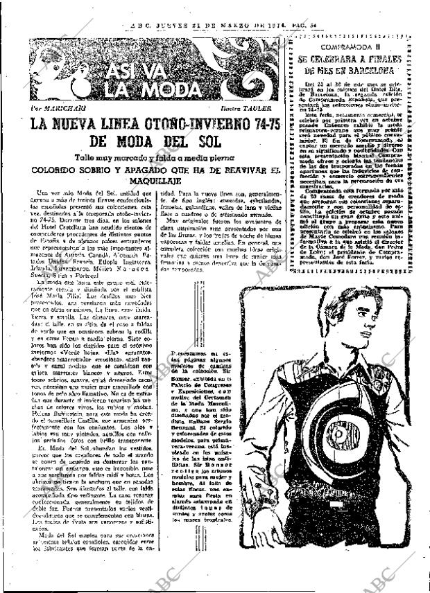 ABC MADRID 21-03-1974 página 54