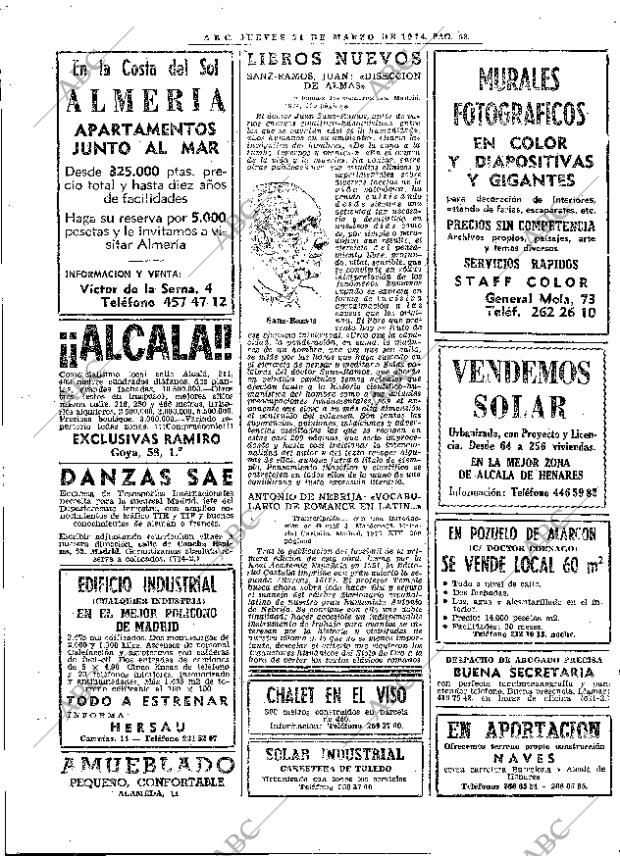 ABC MADRID 21-03-1974 página 56