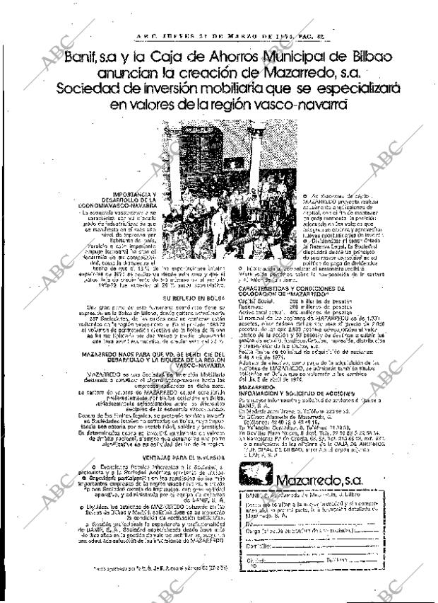 ABC MADRID 21-03-1974 página 62