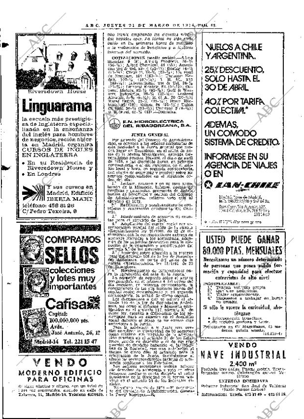 ABC MADRID 21-03-1974 página 68