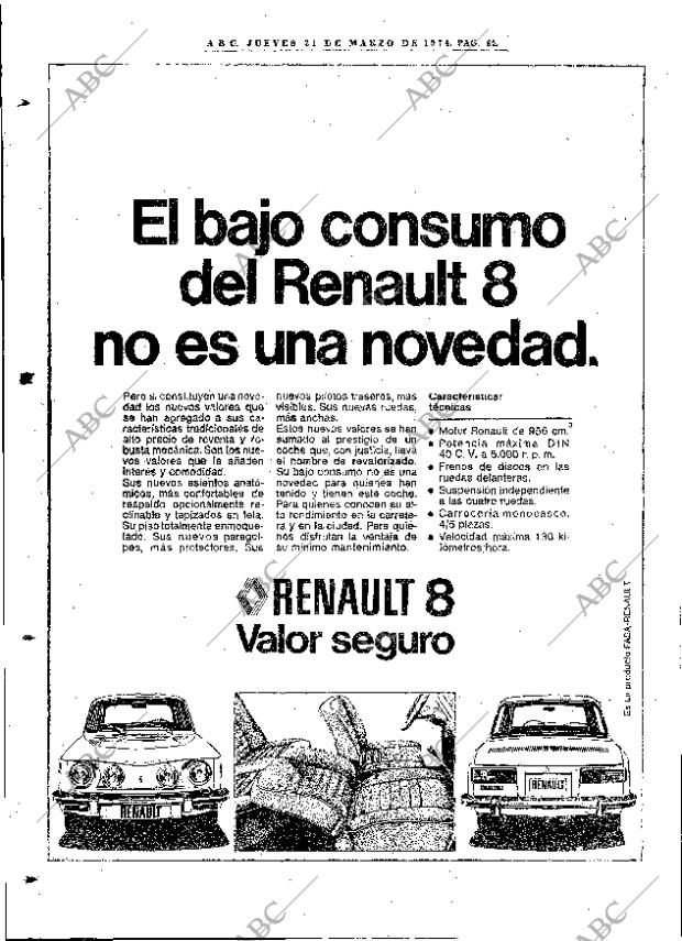 ABC MADRID 21-03-1974 página 84