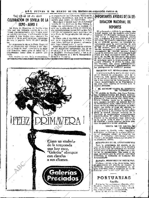 ABC SEVILLA 21-03-1974 página 49