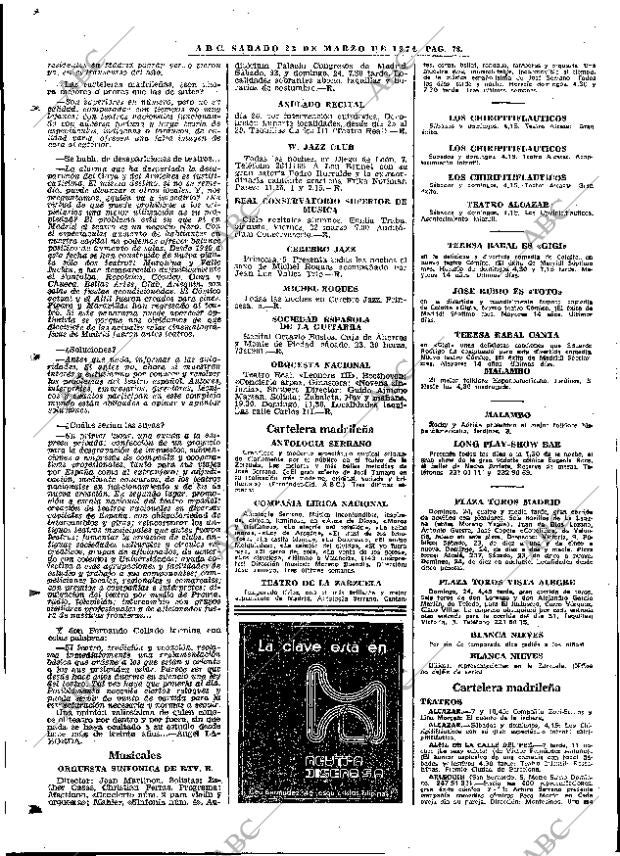 ABC MADRID 23-03-1974 página 104