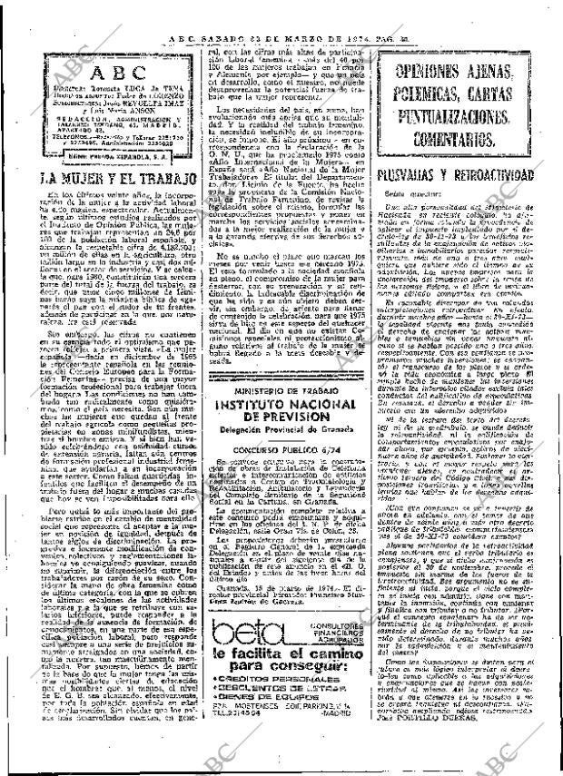ABC MADRID 23-03-1974 página 56