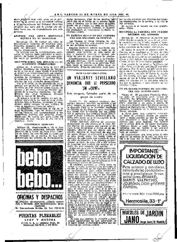 ABC MADRID 23-03-1974 página 70