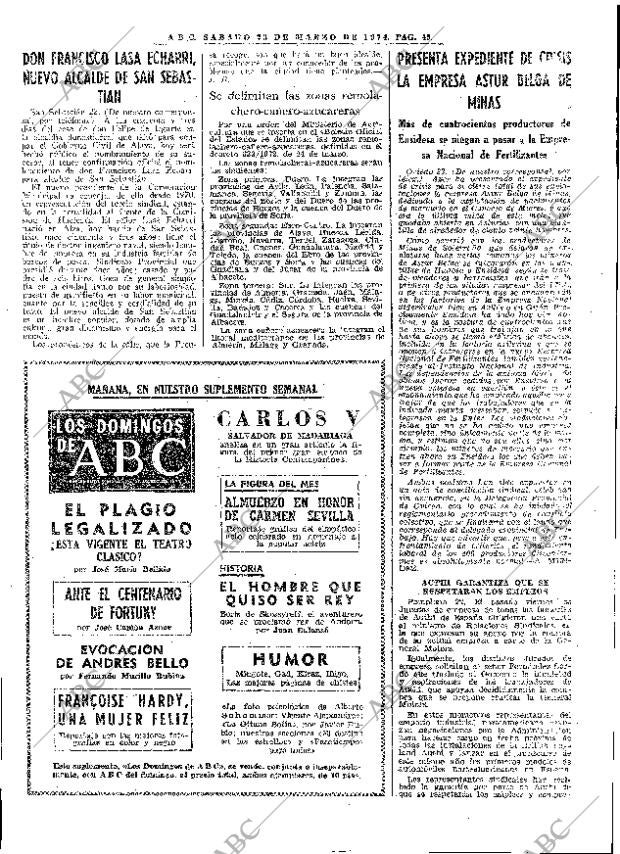 ABC MADRID 23-03-1974 página 71