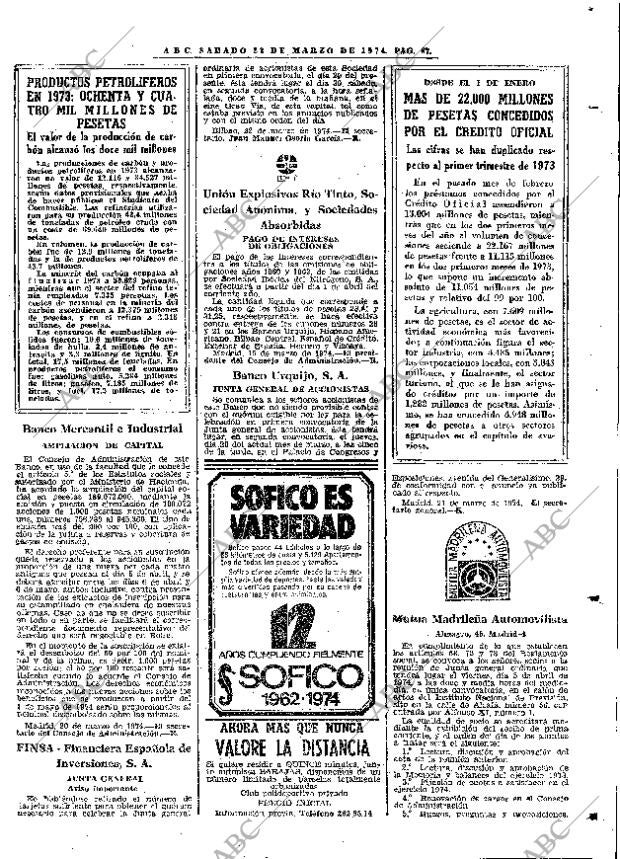 ABC MADRID 23-03-1974 página 93