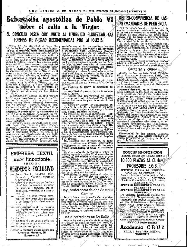 ABC SEVILLA 23-03-1974 página 37