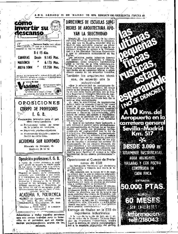 ABC SEVILLA 23-03-1974 página 40