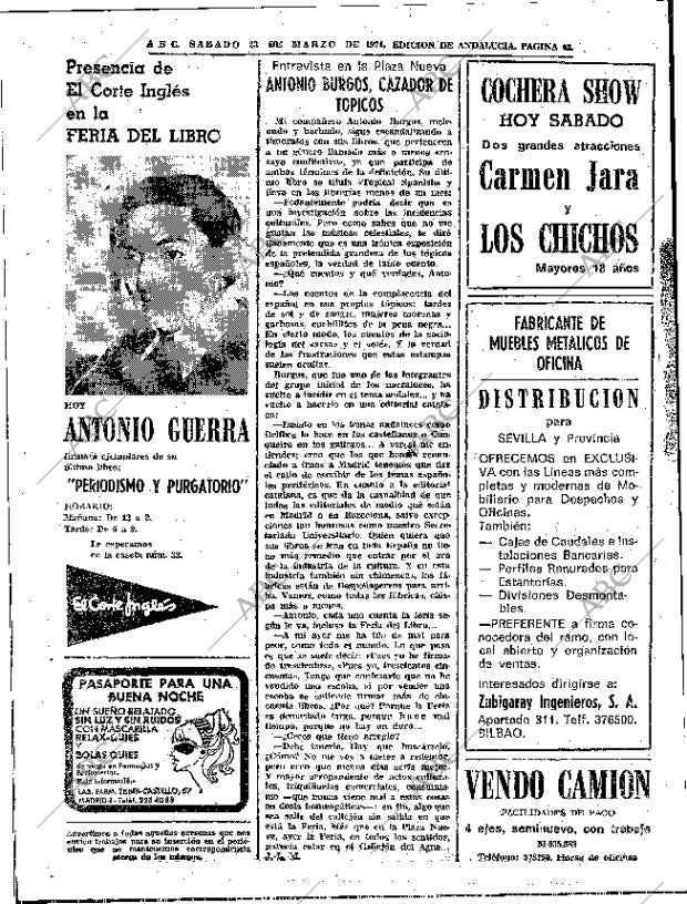 ABC SEVILLA 23-03-1974 página 42