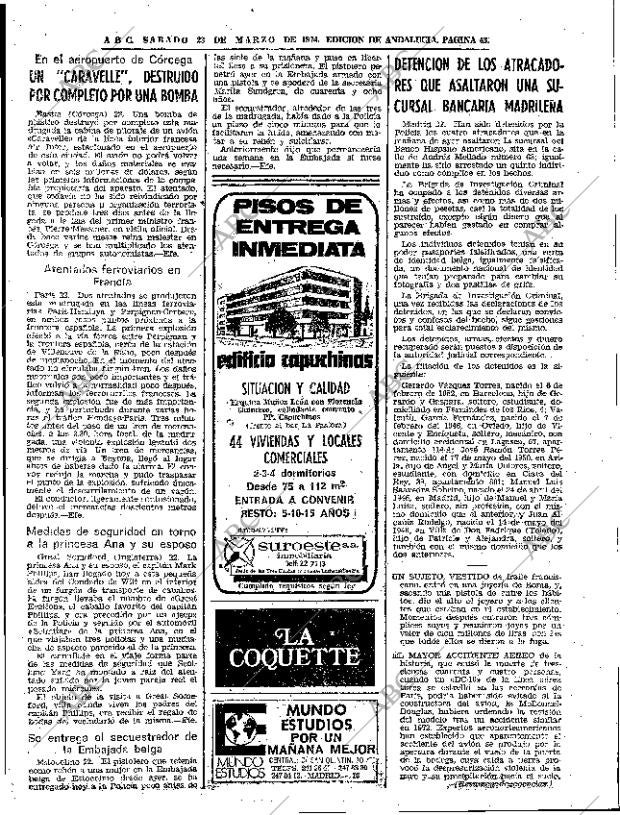 ABC SEVILLA 23-03-1974 página 43