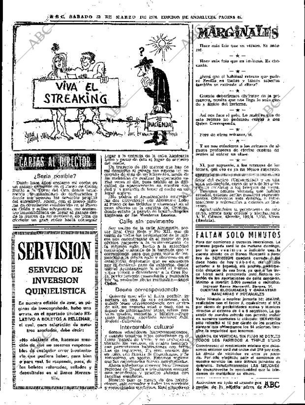 ABC SEVILLA 23-03-1974 página 47