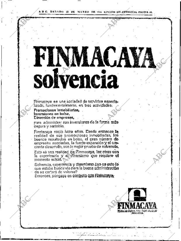 ABC SEVILLA 23-03-1974 página 48