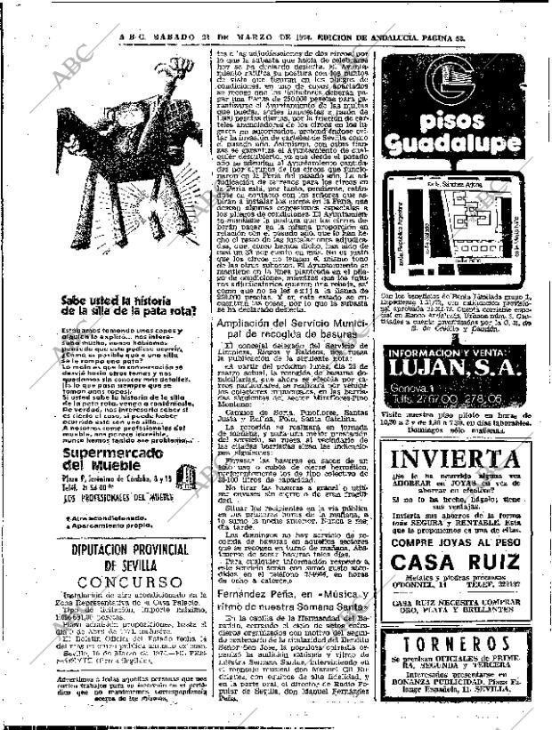 ABC SEVILLA 23-03-1974 página 52
