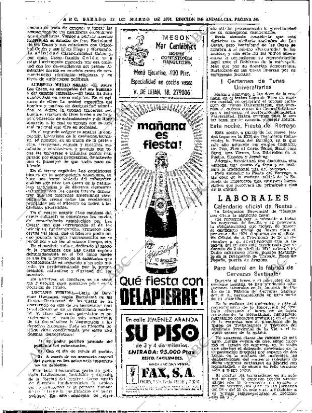 ABC SEVILLA 23-03-1974 página 58
