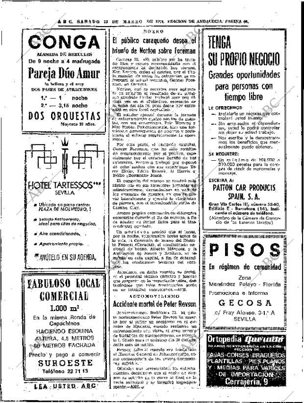 ABC SEVILLA 23-03-1974 página 66