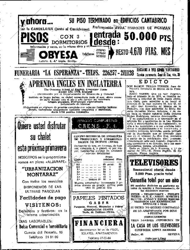 ABC SEVILLA 23-03-1974 página 74