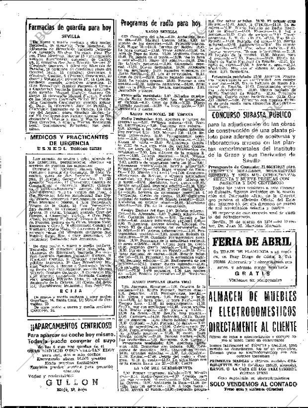 ABC SEVILLA 23-03-1974 página 76