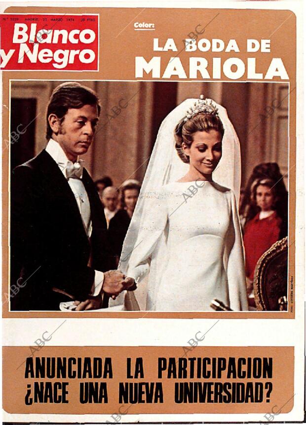 BLANCO Y NEGRO MADRID 23-03-1974 página 1