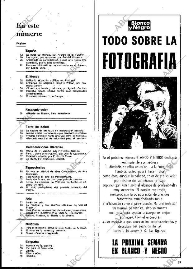BLANCO Y NEGRO MADRID 23-03-1974 página 23
