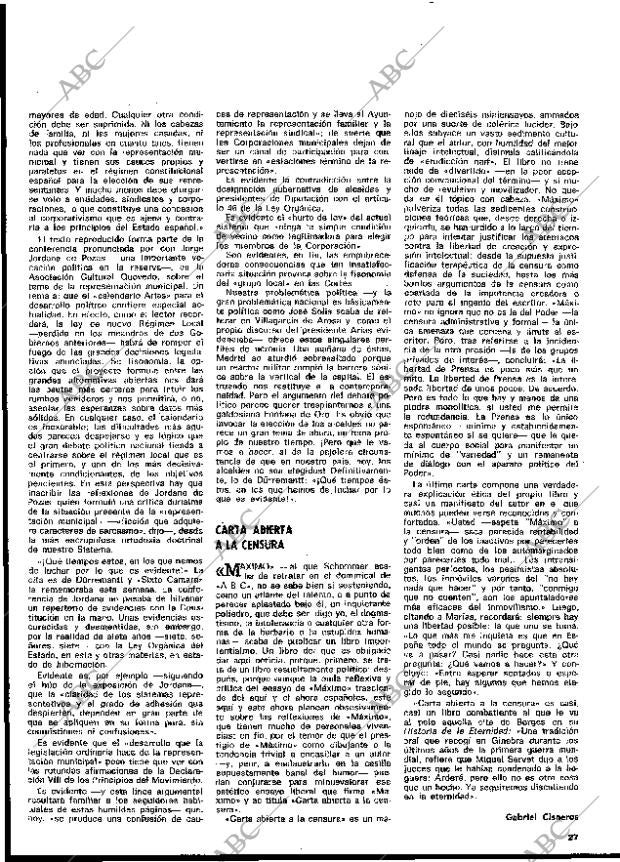 BLANCO Y NEGRO MADRID 23-03-1974 página 27